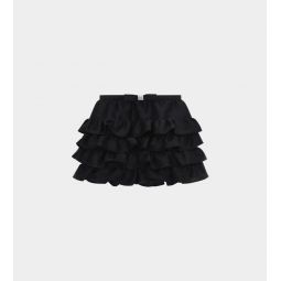Multi Layered Ruffle Skirt Black