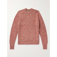 Melange Knitted Wool-Blend Sweater