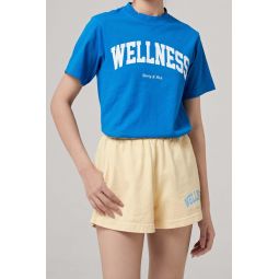 Sporty Rich Wellness Ivy T Shirt - Royal Blue/White