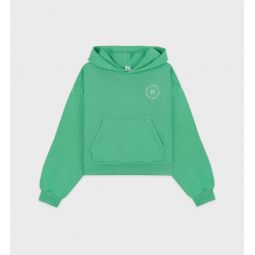 SPORTY + RICH Cropped Hoodie - Verde/White