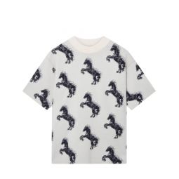 Pixel Horse Wool Jaquard T-Shirt