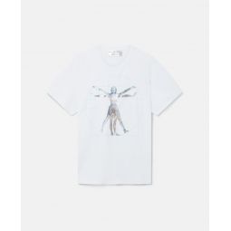 Stella McCartney + Sorayama Vitruvian Woman Oversized Organic Cotton T-Shirt