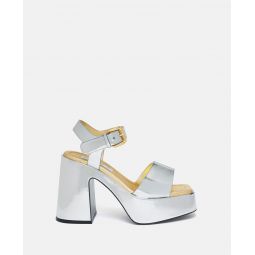 Stella McCartney + Sorayama Skyla Double-Chromatic Mirrored Platform Sandals