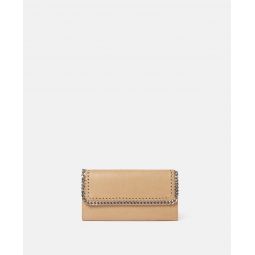 Falabella Continental Flap Wallet Eco Shaggy Deer