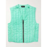 Quilted Padded Coated-Shell Gilet