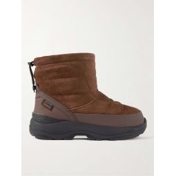 Bower-Sev Rubber-Trimmed Quilted Suede Boots