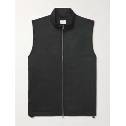 Padded Wool-Flannel Gillet