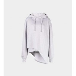 Unbalanced Hooded Sweatshirt - Grey