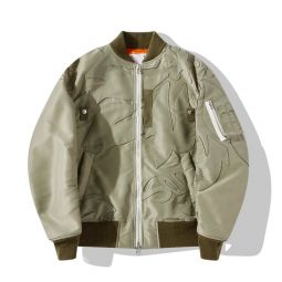 Nylon Twill Embroidered Patch Blouson