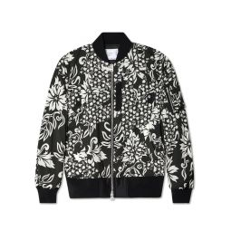 Floral Embroidered Patch Blouson