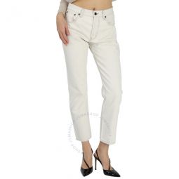 Ladies Off White Authentic Denim Jeans, Waist Size 29