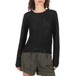 Sequin Loose Knit Jumper, Size Small