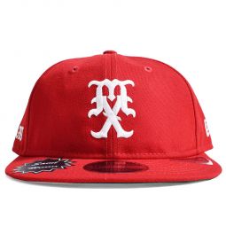 Retro Crown 9FIFTY MX Logo Cap - Red