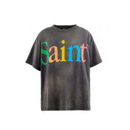 Colorful Saint Short Sleeve T-shirt - Black
