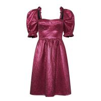 Rachel-D Mini Dress - Metallic Pink