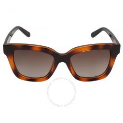 Brown Gradient Rectangular Ladies Sunglasses