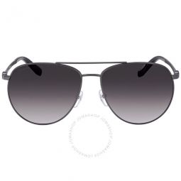 Dark Grey Gradient Pilot Unisex Sunglasses