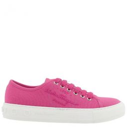 Ladies Hot Pink Mediterr Low Cut Sneakers, Brand Size 5.5