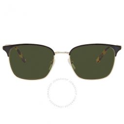 Ferragamo Green Square Mens Sunglasses