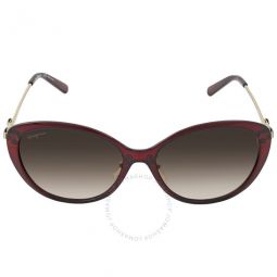 Gradient Grey Oval Ladies Sunglasses