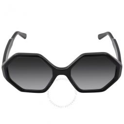 Grey Gradient Hexagonal Ladies Sunglasses