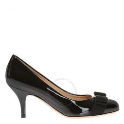 Ladies Vara Bow Pump Shoe in Black, Size 10.5