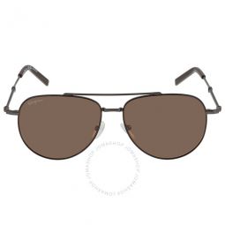 Brown Pilot Unisex Sunglasses