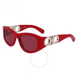 Red Oval Ladies Sunglasses