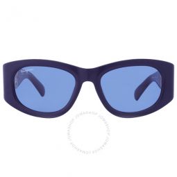 Blue Oval Ladies Sunglasses