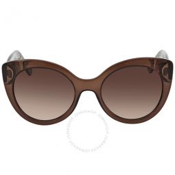 Brown Gradient Butterfly Ladies Sunglasses