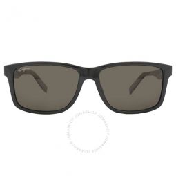 Dark Grey Rectangular Mens Sunglasses