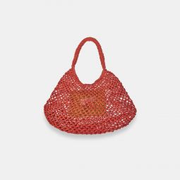 SANS-ARCIDET PARIS MAMAKELY Mini Openwork Raffia Basket Bag