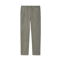 Distressed Button Fly Chino - Olive