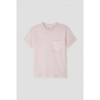 S S Recycled Cotton Pocket Tee - Pink