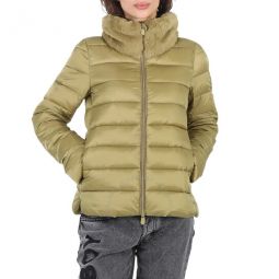 Willow Green Mei Faux Fur Collar Jacket, Brand Size 0 (X-Small)