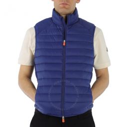 Mens Eclipse Blue Adam Icon Puffer Vest, Size X-Small