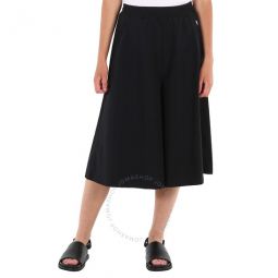 Ladies Jennifer Wide Trousers Black Nylon Woman, Brand Size 3 (Large)