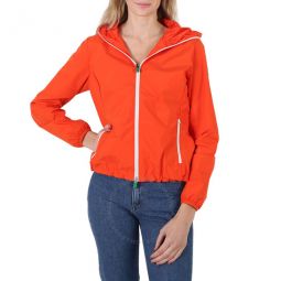 Stella Hooded Rain Jacket in Mars Red, Brand Size 3 (Large)