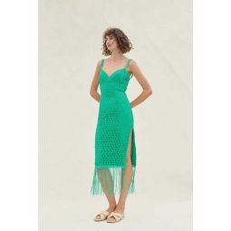Aleksandra Midi Dress - Emerald