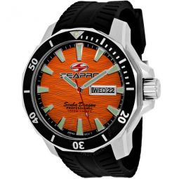 Scuba Dragon Diver Limited Edition 1000 Meters Orange Dial Mens Watch