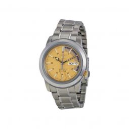 Mens Series 5 Stainless Steel Gold Dial