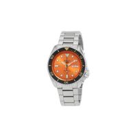 Men's Seiko 5 Stainless Steel Orange Dial Watch