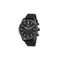 Men's Essentials Chronograph Stainless Steel Black Dial Watch