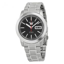 Automatic Black Dial Stainless Steel Mens Watch