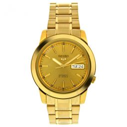 5 Automatic Champagne Dial Yellow Gold-tone Mens Watch