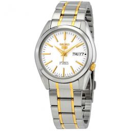 5 Automatic White Dial Mens Watch