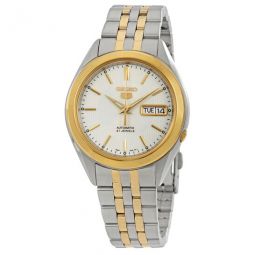 Silver Dial Two-tone Mens Watch
