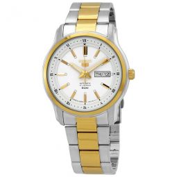 5 Automatic Silver Dial Two-tone Mens Watch