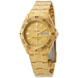 5 Sports Automatic Gold Dial Mens Watch