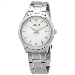 Noble Quartz Silver Dial Stainless Steel Mens Watch